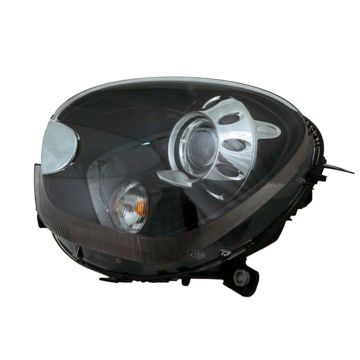 Headlight Assembly Composite Right R61 Xenon w/o Adaptive Headlamps w/Black Housing for Mini Cooper Paceman 2013-2016