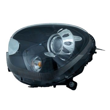 Headlight Assembly Composite Right R61 Xenon w/Adaptive Headlamps w/Black Housing for Mini Cooper Paceman 2013-2016