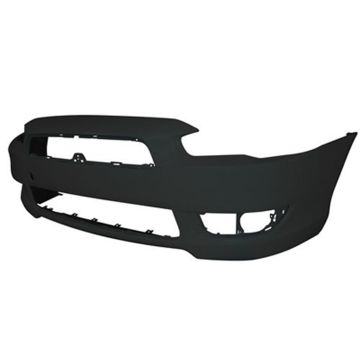 Bumper Cover Front w/o Air Dam Holes Primed for Mitsubishi Lancer ES DE ES Sportback 2008-2015