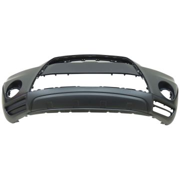 Bumper Cover Front w/o Fog Lamps w/o Lower Protector Primed for Mitsubishi Outlander 2010-2013