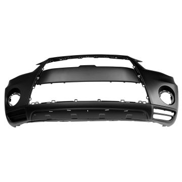 Bumper Cover Front w/Fog Lamps w/Lower Protector Primed CAPA for Mitsubishi Outlander 2010-2013