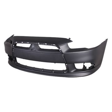 Bumper Cover Front Sport Type Sport Pkg Primed CAPA for Mitsubishi Lancer Ralliart Ralliart Sportback 2009-2015