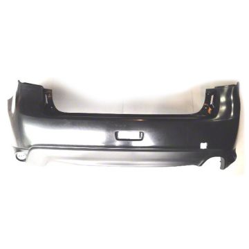 Bumper Cover Rear w/Textured Lower w/o Flare Holes Primed CAPA for Mitsubishi Outlander Sport RVR
