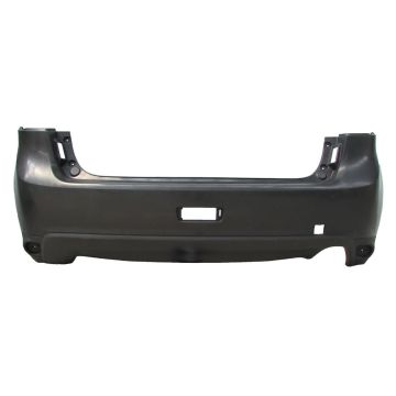 Bumper Cover Rear w/Textured Lower w/Flare Holes Primed CAPA for Mitsubishi Outlander Sport RVR