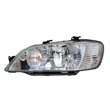 Headlight Assembly Composite Left w/Chrome Bezel for Mitsubishi Lancer ES OZ Rally LS 2002-2003