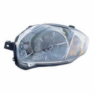 Headlight Assembly Composite Left From 1-07 CAPA for Mitsubishi Eclipse Spyder GS Spyder GT Spyder GT-P Spyder GS Sport Spyder SE 2007-2012