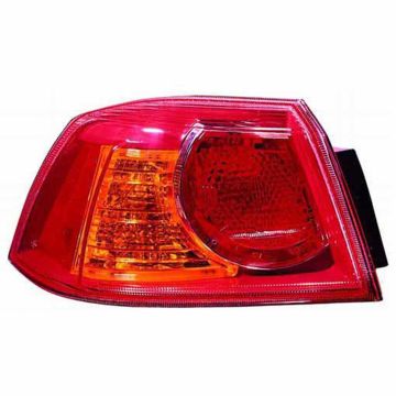 Tail Light Assembly Left Outer On Body CAPA for Mitsubishi Lancer 2008-2013