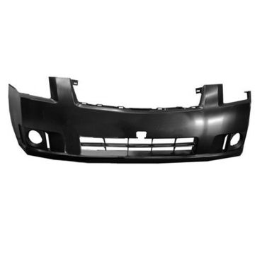 Bumper Cover Front w/Fog Lamps Primed for Nissan Sentra 2007-2009