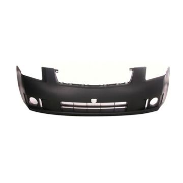 Bumper Cover Front w/Fog Lamps Primed CAPA for Nissan Sentra 2007-2009