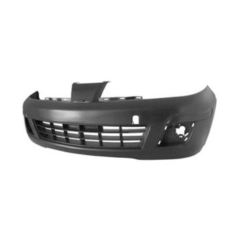 Bumper Cover Front w/o Sport Pkg w/Tie Down Hole Primed for Nissan Versa Sedan Hatchback 2007-2012