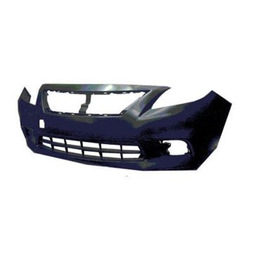 Bumper Cover Front Primed for Nissan Versa Sedan 1.6 S 1.6 S Plus 2012-2014