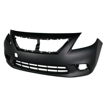 Bumper Cover Front Primed CAPA for Nissan Versa Sedan 1.6 S 1.6 S Plus 2012-2014