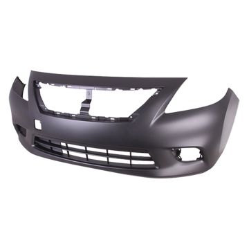 Bumper Cover Front To 3-13 Primed for Nissan Versa 1.6 SL 1.6 SV 1.6 S Plus 2013-2014