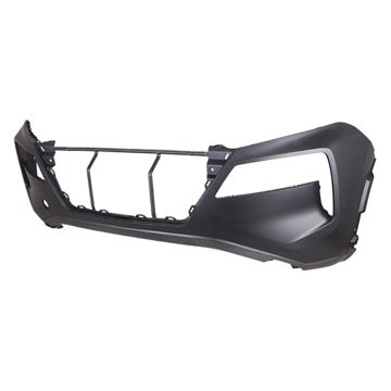 Bumper Cover Front w/o Parking Sensors Primed USA Built CAPA for Nissan Rogue S SL SV 2021-2023