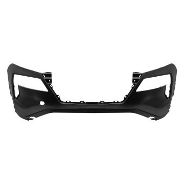 Bumper Cover Front w/o Distance Sensors Primed Japan Built CAPA for Nissan Rogue S SL SV 2021-2023
