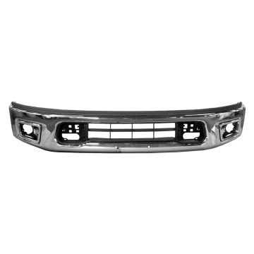 Bumper Face Bar Front w/o Parking Sensors Chrome for Nissan TITAN 2017-2019