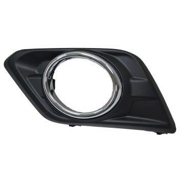 Bumper Insert Front Left Fog Lamp Bezel w/Fog Lamps for Nissan Rogue 2014-2016