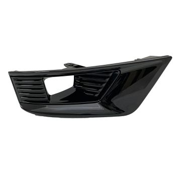 Bumper Insert Front Right Fog Lamp Bezel w/Fog Lamps Gloss Black for Nissan Armada Midnight Edition 2021-2023