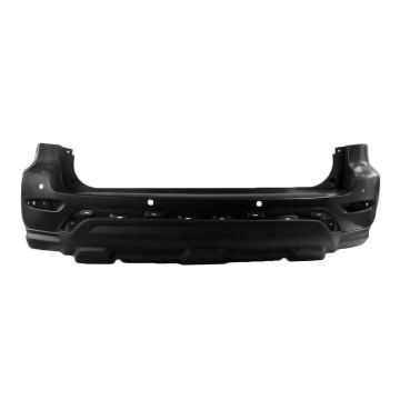 Bumper Cover Rear w/Park Assist w/o Towing Hitch Primed CAPA for Nissan Pathfinder 2017-2020