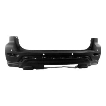 Bumper Cover Rear w/Park Assist w/Towing Hitch Primed CAPA for Nissan Pathfinder 2017-2020