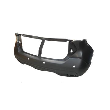 Bumper Cover Rear w/Parking Sensors w/Textured Lower Primed CAPA for Nissan Kicks 2020-2021