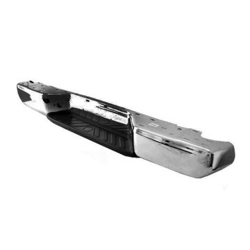 Bumper Assembly Rear w/License Lamps Face Bar/Upper/Center Pad w/o Park Chrome for Nissan Frontier 2005-2021