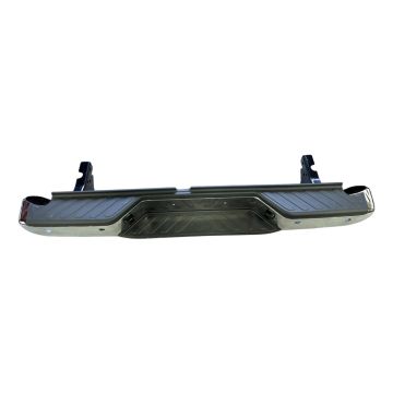 Bumper Assembly Rear w/Rear Object Sensors w/o Sensors w/o Harness Chrome CAPA for Nissan Frontier 2013-2019