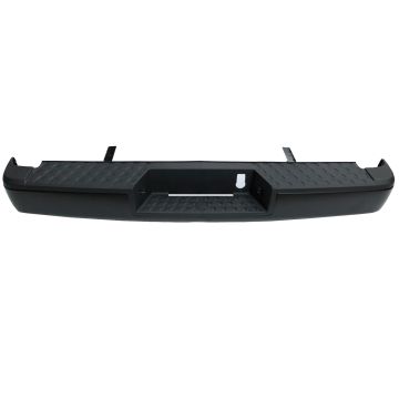 Bumper Assembly Rear w/o Towing Reinforcement/Face Bar/Step Pad Assembly Black CAPA for Nissan TITAN 2017-2019