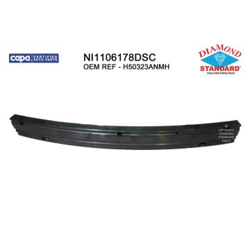 Bumper Cover Reinforcement Rear CAPA for Nissan Versa Sedan 2012-2019