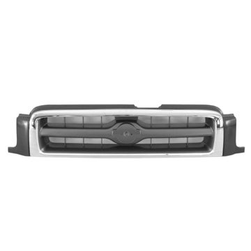 Grille Assembly From 12/98 Chrome & Argent & Charcoal for Nissan Pathfinder LE 1999-2001