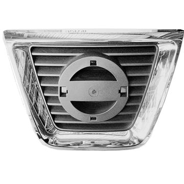 Grille Assembly Center Chrome/Black for Nissan Rogue 2008-2010