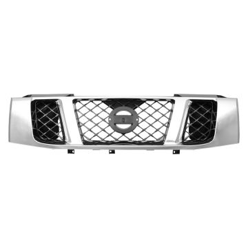 Grille Assembly w/o Sport Appearance Pkg Chrome for Nissan TITAN LE SE XE SL SV 2008-2015
