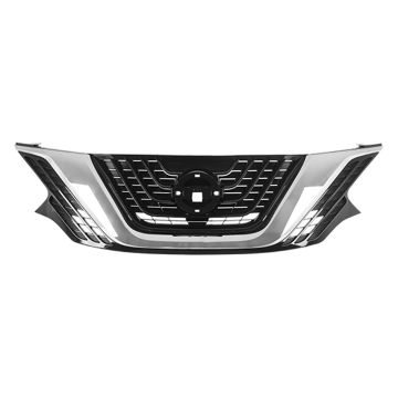 Grille Assembly Black w/Chrome Molding w/o Midnight Special Edition Pkg for Nissan Murano 2015-2018