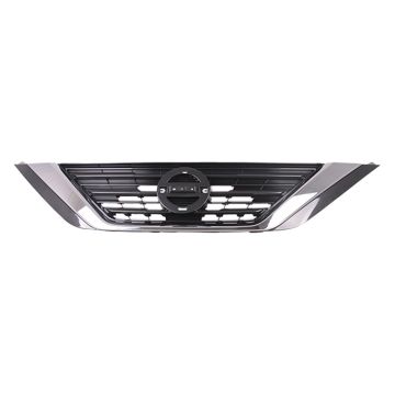 Grille Assembly w/Chrome Molding Silver Gray for Nissan Altima Sedan 2016-2018