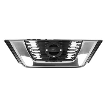 Grille Assembly w/o Premium Pkg w/o Front View Camera Japan/Korea/USA Built CAPA for Nissan Rogue SL SV S SL Hybrid SV Hybrid 2017-2018