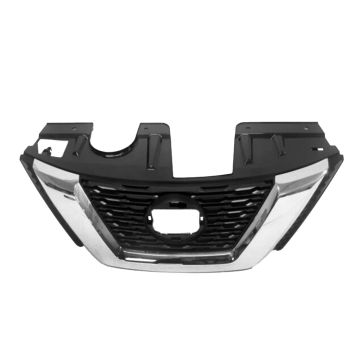 Grille Assembly w/o Front View Camera w/o Premium Pkg CAPA for Nissan Rogue S SL Hybrid SV Hybrid SV 2018-2020