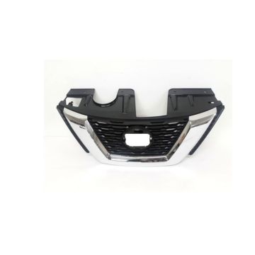 Grille Assembly w/o Front View Camera w/o Premium Pkg CAPA for Nissan Rogue S SL Hybrid SV Hybrid SV 2018-2020