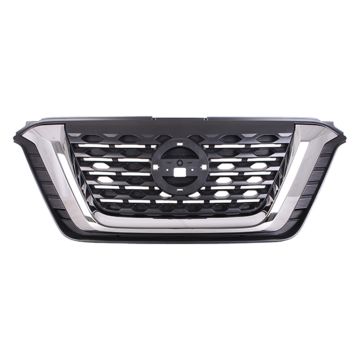 Grille Assembly Chrome Moulding CAPA for Nissan Kicks S SV 2018-2020