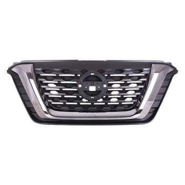 Grille Assembly Smoked Chrome Moulding for Nissan Kicks SR 2018-2020