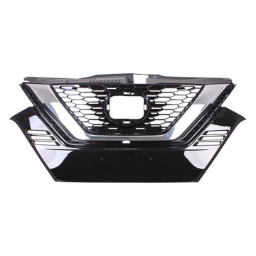 Grille Assembly w/Front View Camera w/o Emblem CAPA for Nissan Qashqai Rogue Sport