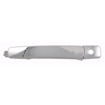 Exterior Door Handle Front Left w/o Smart Entry System w/Key Hole w/Cap Chrome for INFINITI FX35 FX45 Nissan Murano Rogue Rogue Select