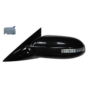 Door Mirror Assembly Left Power Heated w/Premium Pkg: w/o Sport Pkg: w/Memory w/Signal Lamp for Nissan Maxima 2009-2014