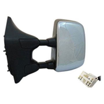 Door Mirror Assembly Left Power Heated w/Towing Pkg w/Chrome Cover for Nissan TITAN SE 2004-2005