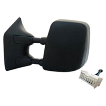 Door Mirror Assembly Left Power Heated w/Memory w/Big Tow Pkg w/Textured Cover for Nissan TITAN PRO-4X 2008-2015