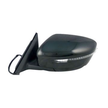 Door Mirror Assembly Left Power Non-Heated w/Signal w/o Side View Camera w/Cover for Nissan Rogue 2014-2016