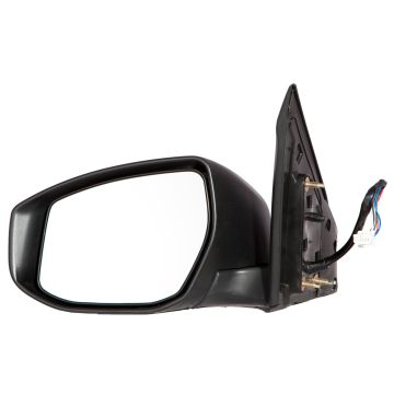 Door Mirror Assembly Left Power Heated w/o Signal Lamp w/Cover for Nissan Sentra 2013-2015