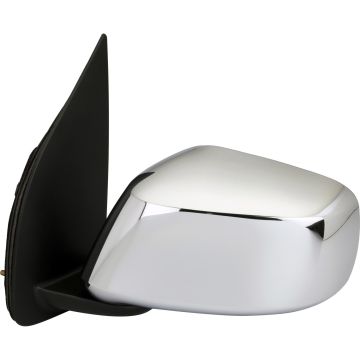 Door Mirror Assembly Left Power Heated w/Cover Chrome for Nissan Frontier Crew Cab Pickup SL 2011-2018