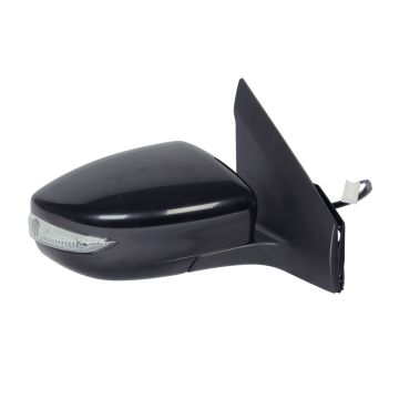 Door Mirror Assembly Right Power Non-Heated w/Signal Lamp w/Cover for Nissan Sentra 2013-2015