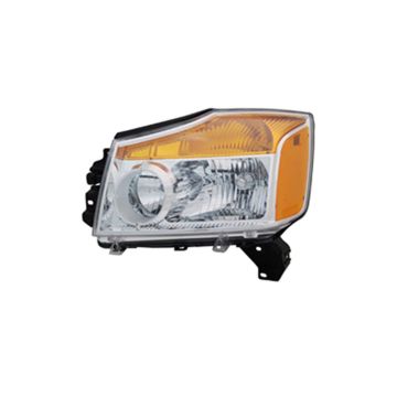 Headlight Assembly Composite Left CAPA for Nissan TITAN 2008-2015