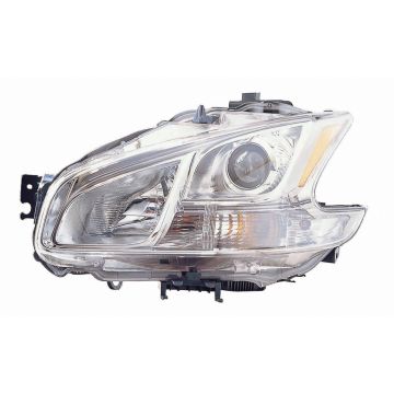 Headlight Assembly Composite Left Halogen CAPA for Nissan Maxima 2009-2014